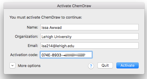 chemdraw 17 activation code